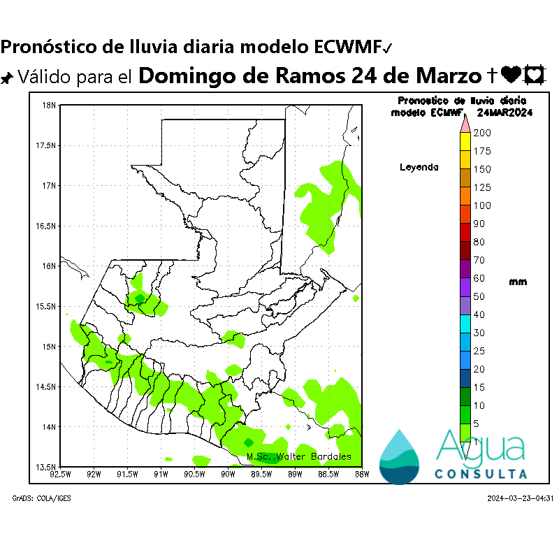 AlertaGt502's tweet photo. Pronóstico del tiempo para Guatemala🇬🇹 válido para Domingo de Resurrección 31 de Marzo ✝💜💟

1🇬🇹📝Alejamiento del #FF41 mantiene chubascos en la cadena volcánica, leve descenso de temperaturas, con rachas de viento de hasta 50km/h en la Meseta Central

#ClimaGt #TraficoGt https://t.co/wi3AJ72EqT