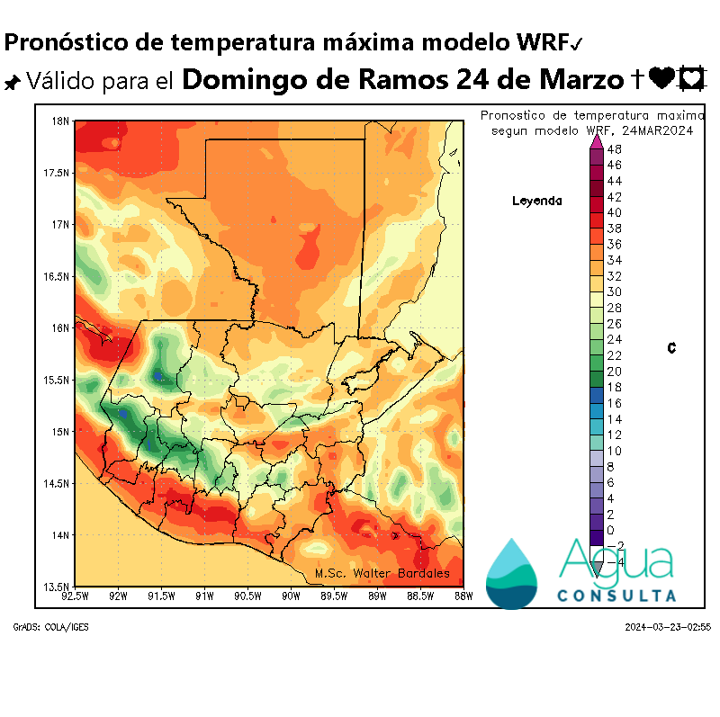 AlertaGt502's tweet photo. Pronóstico del tiempo para Guatemala🇬🇹 válido para Domingo de Resurrección 31 de Marzo ✝💜💟

1🇬🇹📝Alejamiento del #FF41 mantiene chubascos en la cadena volcánica, leve descenso de temperaturas, con rachas de viento de hasta 50km/h en la Meseta Central

#ClimaGt #TraficoGt https://t.co/wi3AJ72EqT