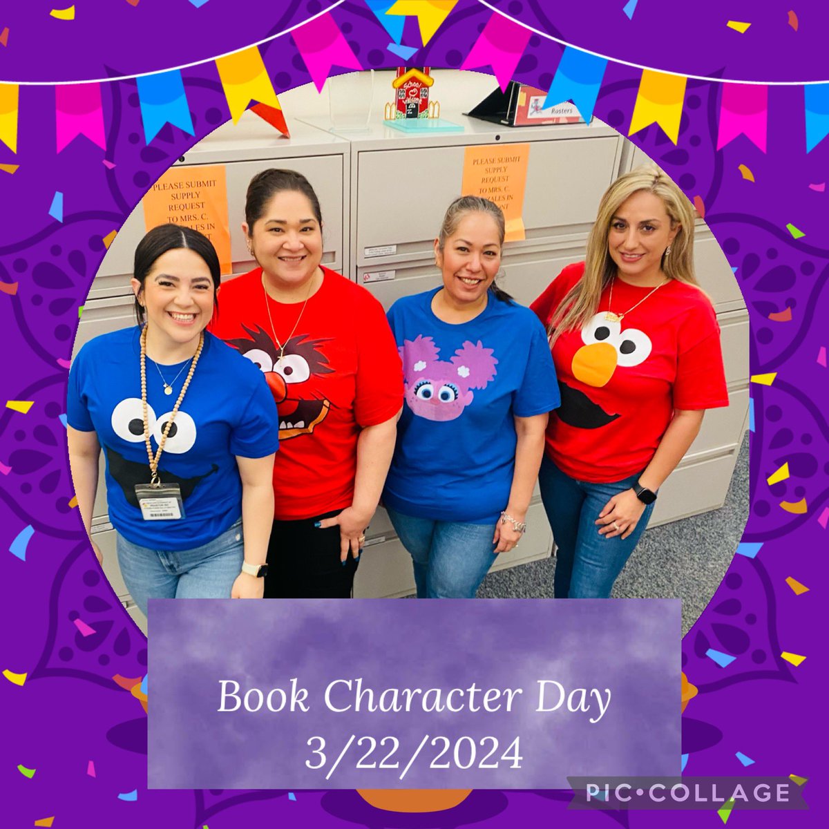 Here’s our amazing office team participating in our “Dress Like Your Favorite Book Character” day at @RuckerHISD! #SpiritWeek #TheRuckerWay ✨⭐️🌟💫