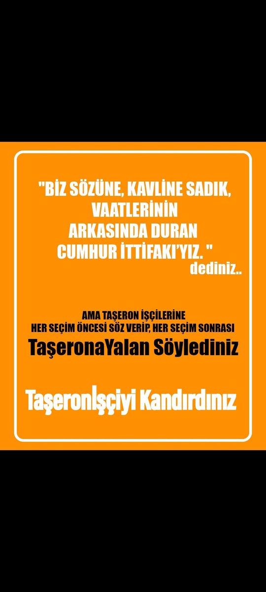 Taşeronİşçiyi Kandırdınız 
Daha diyecek söz kalmadı 31 Mart'ta görüşmek üzere 🧑‍🔧👷