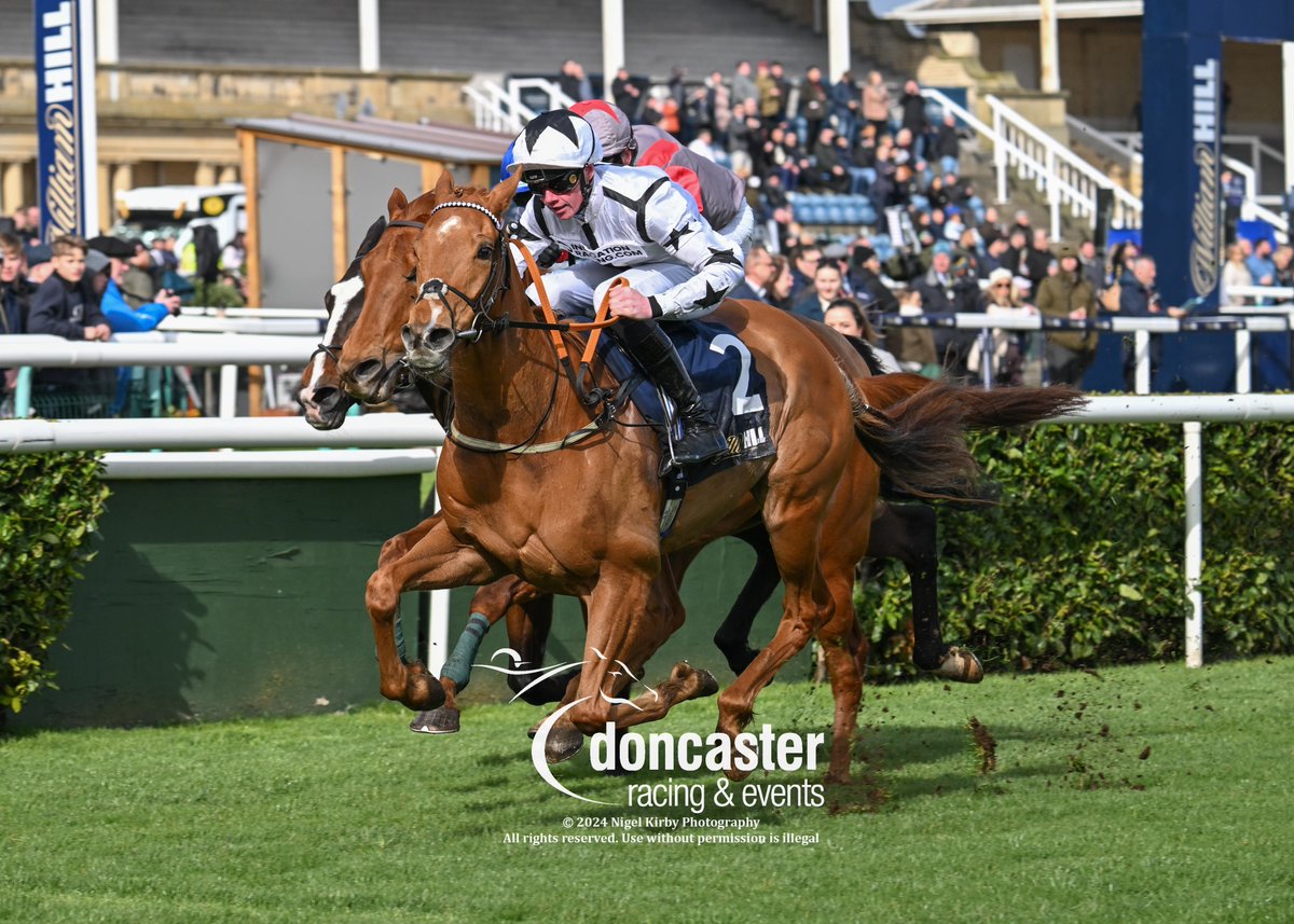 RACE 3 RESULT - @WilliamHill Epic Boost Spring Mile Handicap 🥇 Look Back Smiling Jockey: Brandon Wilkie Trainer: @GemmaTutty Owner: Nick Bradley Racing 21 & Partners 📸 @nigekirby #DoncasterRaces | #ChampionOccasions | #DONLIN