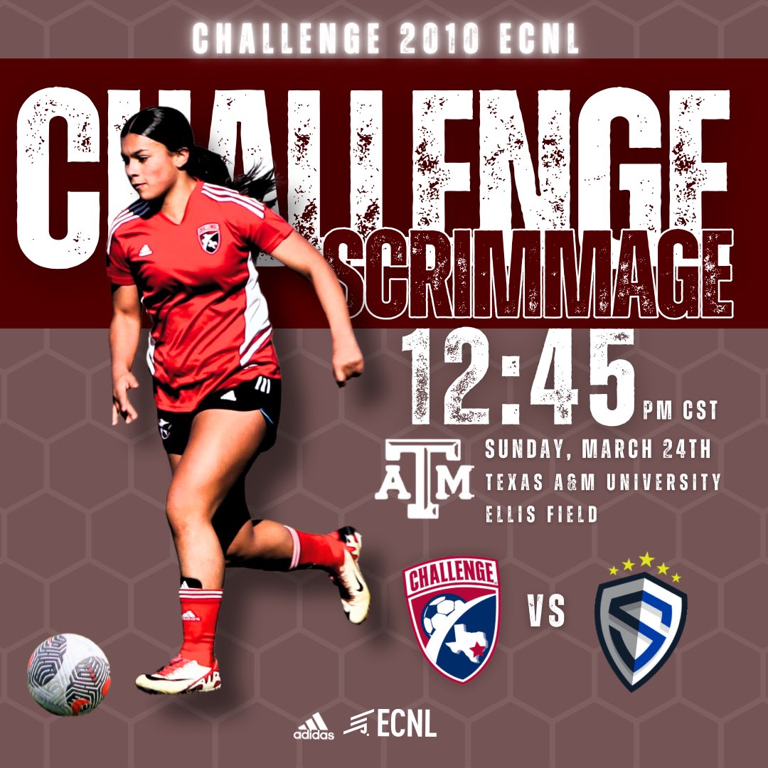 Come out and see us play at Texas A&amp;M on Ellis Field tomorrow, March 24th at 12:45 PM vs Sting Austin 2010 ECNL. #cscecnl #ecnl #ecnlgirls #scrimmage