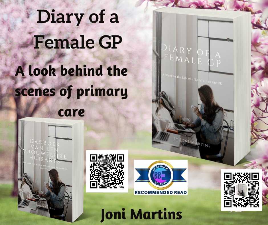 Let the truth behind UK primary care astound you! DIARY OF A FEMALE GP by @JoniMartins3 ⭐️⭐️⭐️⭐️⭐️ #GPWorkload #IARTG #KCHpromote books2read.com/u/m0VOVM 🇳🇱 DAGBOEK VAN EEN VROUWELIJKE HUISARTS books2read.com/u/bw9Jx9 Best Book Editors’ Recommended Read.