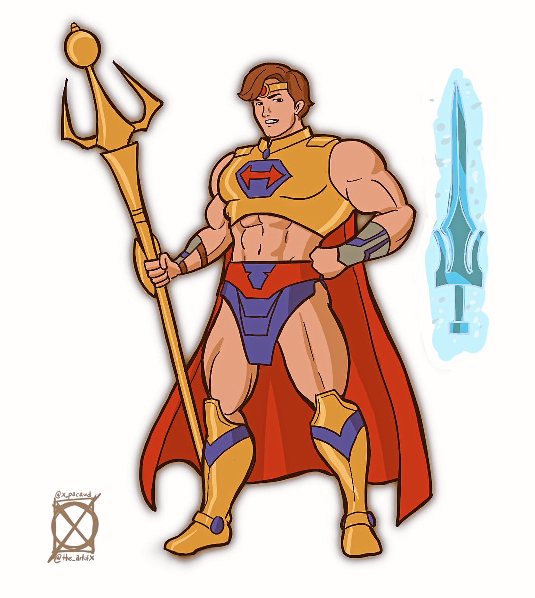 COMMISSION PROMOS OPEN STARTING AT $15: Presenting He-Ro in a simplified art style. He-Ro was one of the early warriors of #Eternia and the lead of #powersofgrayskull, the intended third chapter of #mastersoftheuniverse // #motu #heman #shera #mastersoftheuniverseclassics