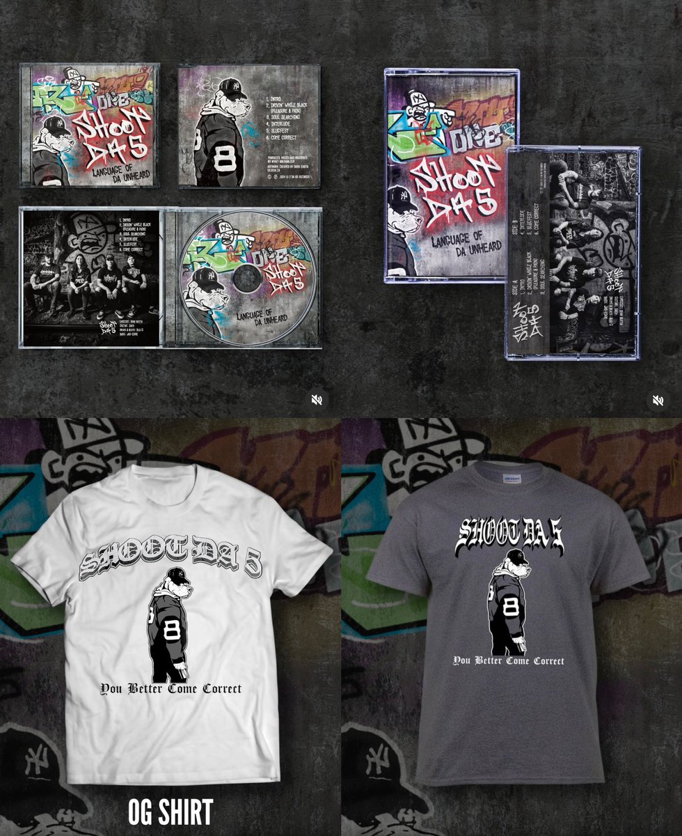 All merch is now LIVE on big cartel.