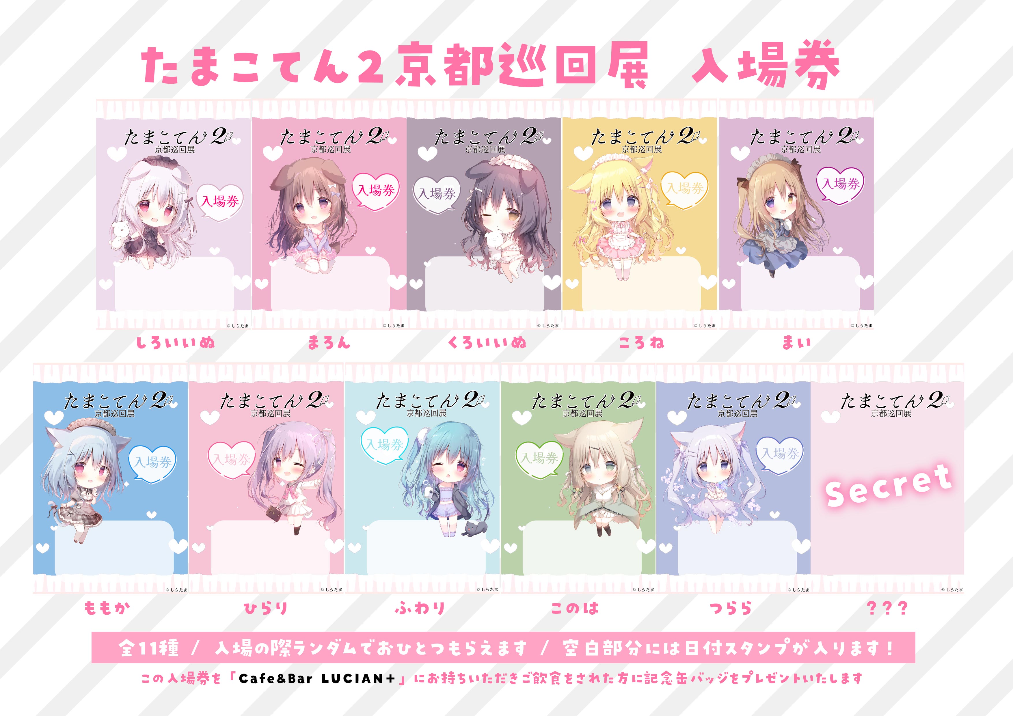 しらたま しらたまこ しろいいぬ くろいいぬ 京都限定缶バッジ たまこ