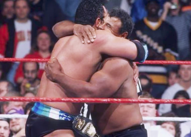 3/23/1997

Rocky Maivia defeated The Sultan (Rikishi) to retain the Intercontinental Championship at WrestleMania XIII from the Rosemont Horizon in Rosemont, Illinois.

#WWF #WWE #WrestleMania13 #RockyMaivia #TheRock #TheSultan #Rikishi #IntercontinentalChampionship