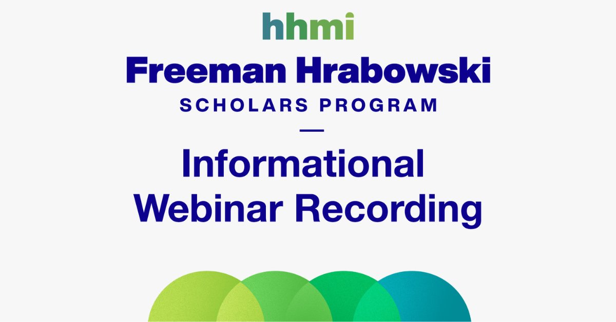 👉ATTN: Early career faculty scientists! Interested in applying to the Freeman Hrabowski Scholars Program, but missed the informational webinar? Don't worry! Check out the recording and learn about the application process and eligibility requirements: hhmi.news/3IPm6kw 👈