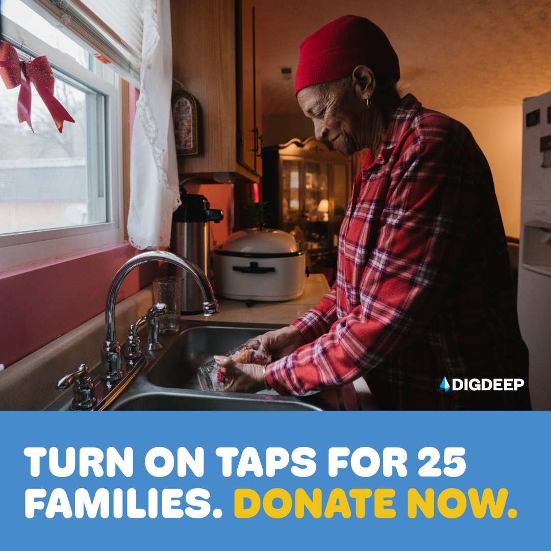Let's keep the #WorldWaterDay energy going all weekend! You still have time to give! Make a donation today and help us bring clean, running water to 25 families. digdeep.me/wwd24-x
