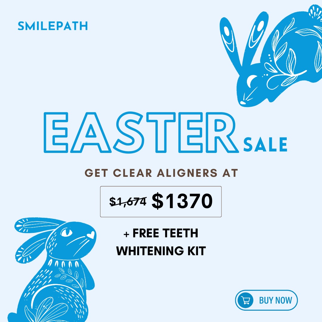 Don't let crooked teeth hide your Easter joy!
Get Clear Aligners At $1370
Visit the link bit.ly/3XpEi9K and get your smile journey started.

#Smilepath #Smile #Offer #Discount #LimitedDeal #EasterSunday #EasterSale #EasterOffers #Aligners