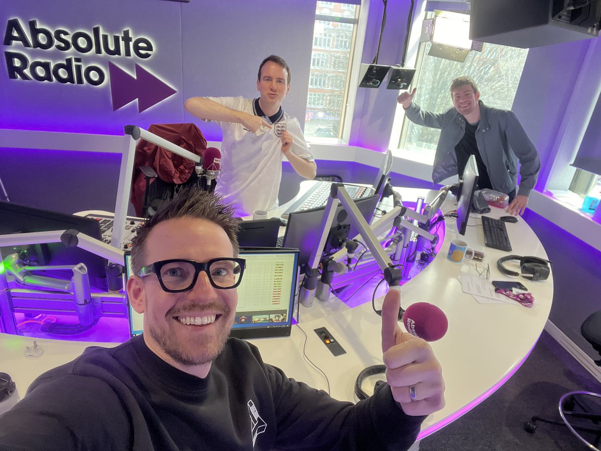 🔊Back on Absolute Radio @RnRFootball with my beautiful boys @mattforde and @LiamGClarke from 2pm!!💥GET LISTENINGGGG 💥