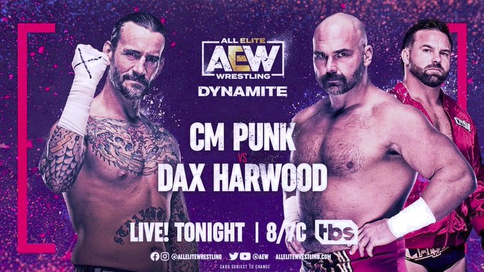 wrestle_hist's tweet photo. 3/23/2022

CM Punk defeated Dax Harwood by submission on Dynamite from the H-E-B Center in Austin, Texas.

#AEW #AEWDynamite #CMPunk #TheBestInTheWorld #CultOfPersonality #DaxHarwood #ScottDawson #CashWheeler #DashWilder #FTR #TheRevival https://t.co/yBSIG2Htyp