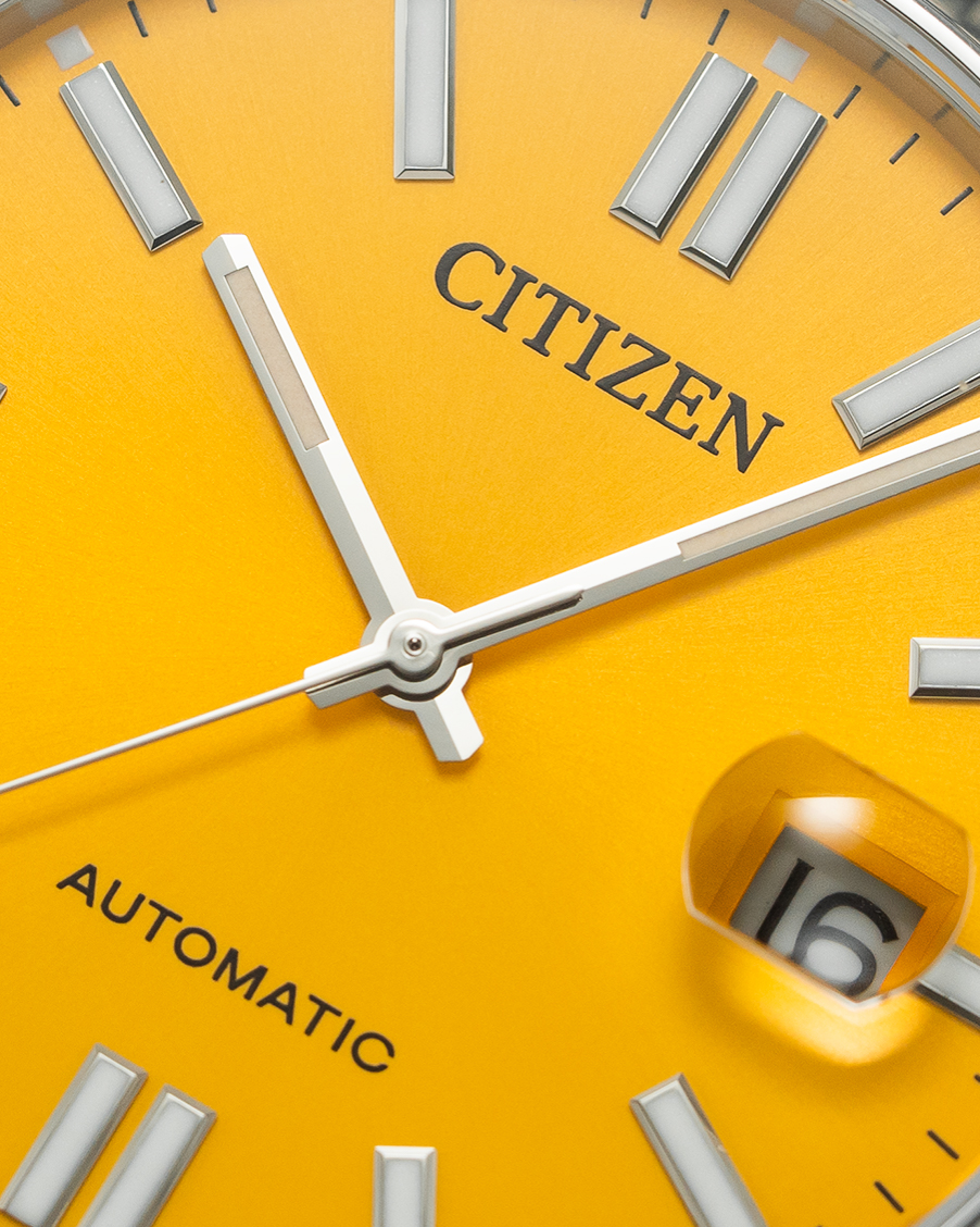 baldassarreted's tweet image. How do you feel about yellow dial watches? An integrated bracelet everyday watch with a striking dial powered by an automatic Miyota movement, the Tsuyosa still has a lot to offer at its sub-$500 price.
•
#citizen #citizenwatch #citizenwatches #teddybaldassarre #watchesformen