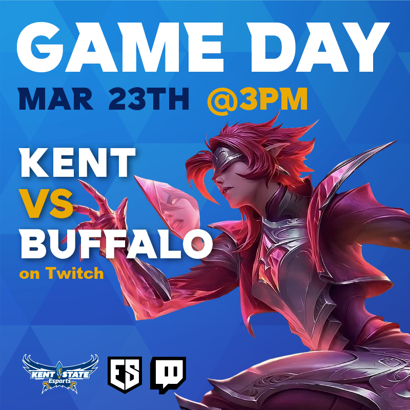 EsportsKSU's tweet photo. ⚠️QUARTERFINALS GAME DAY⚠️
🚨ATTENTION! Today is the day! At 3PM our varsity League team takes on @UBuffaloEsports in an epic Bo5 quarterfinal match!🚨
Be sure to cheer them on in person at the Arena or on Twitch!
⏰8PM
🏠The Arena
📺https://t.co/nRCvYcGQX0 https://t.co/nj7Lyz5byn