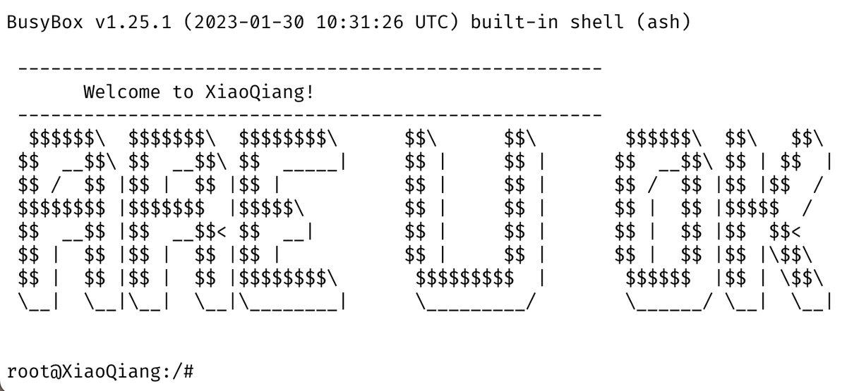 小米路由器的 Hostname 叫小强 有意思