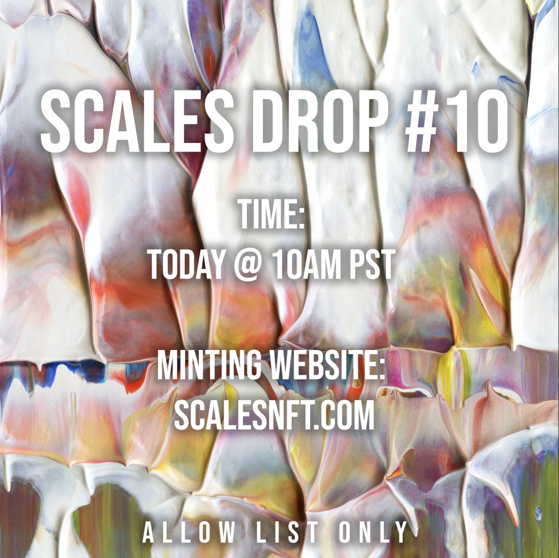 GM! Today's the day! 

Less than 3 hours til we drop! 

DROP TIME: 10am PST

The allow list is closed 🙏 If you haven't received confirmation from us that you're on the list, you aren't on it. ❤️ You can DM me if you think I missed you, but I can't make promises. Doin' our best.
