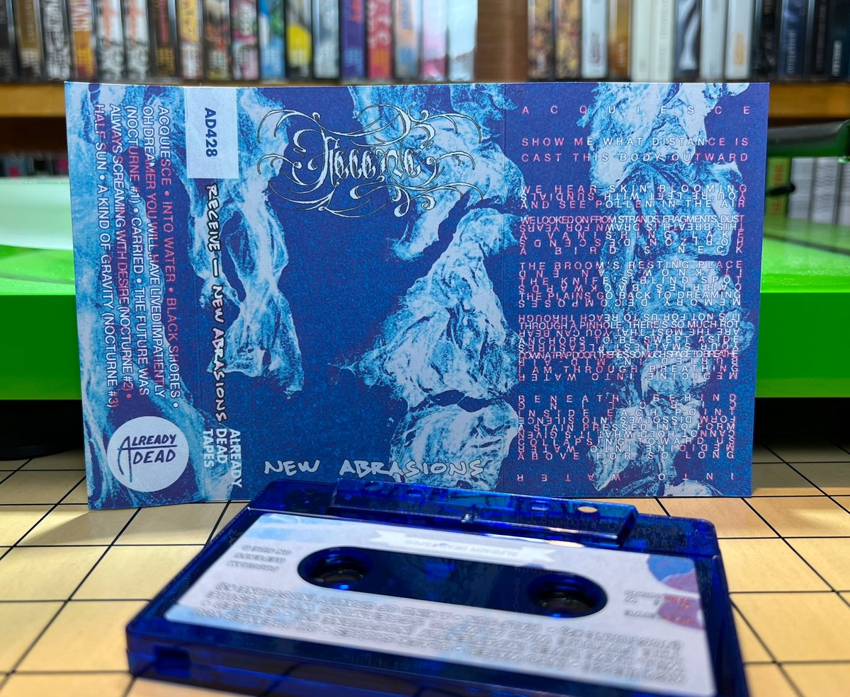 Receive (Brendan Landis <a href="/slownames/">Brendan</a> ) with a cassette titled New Abrasions. Released on <a href="/AlreadyDeadRecs/">Already Dead Tapes & Records</a>  A beautiful composition that needs to be heard as a whole. Have listened many times and keep discovering gorgeous creativity ❤️❤️🎶
lostseasound.blogspot.com/2024/03/receiv…
