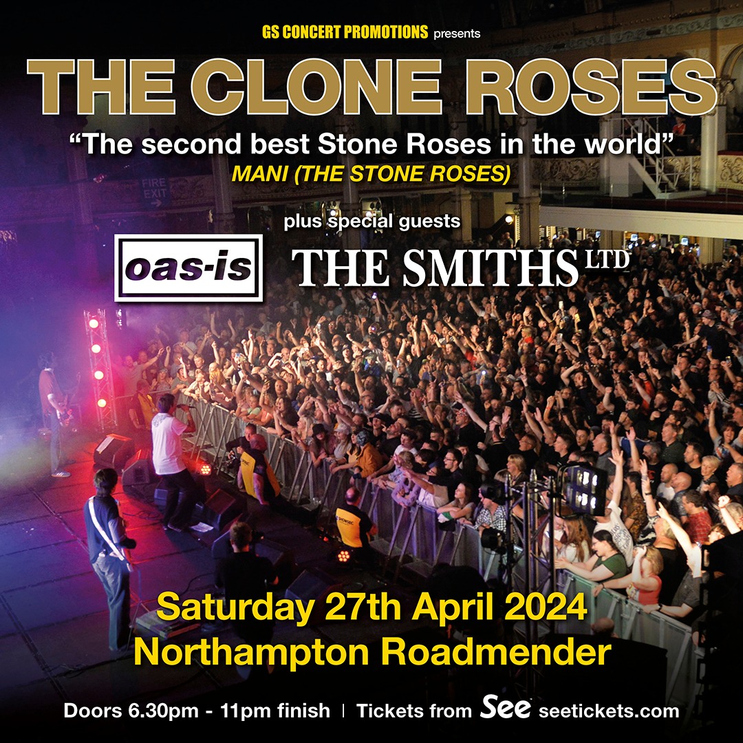 NORTHAMPTON We're back @roadmender Saturday 27th April with @thecloneroses and @Oas_is_official Always a great gig. Tickets - bit.ly/479x1jT