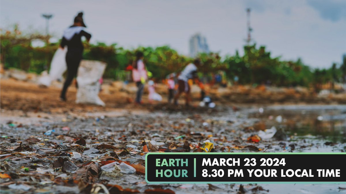 Every hour, the #TriplePlanetaryCrisis inches us closer to irreversible disaster This #EarthHour, let's help reverse course & act for our future. Commit to  -Choose sustainably -Vote for environmental protection -Support environmental human rights defenders -Demand polluters pay