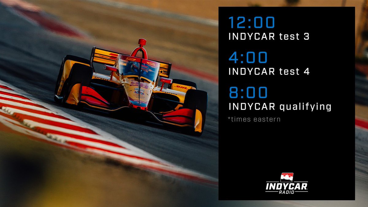 Let’s do this! Find us on the @IndyCar app, @siriusxm 218, racecontrol.indycar.com #INDYCAR #ThermalChallenge