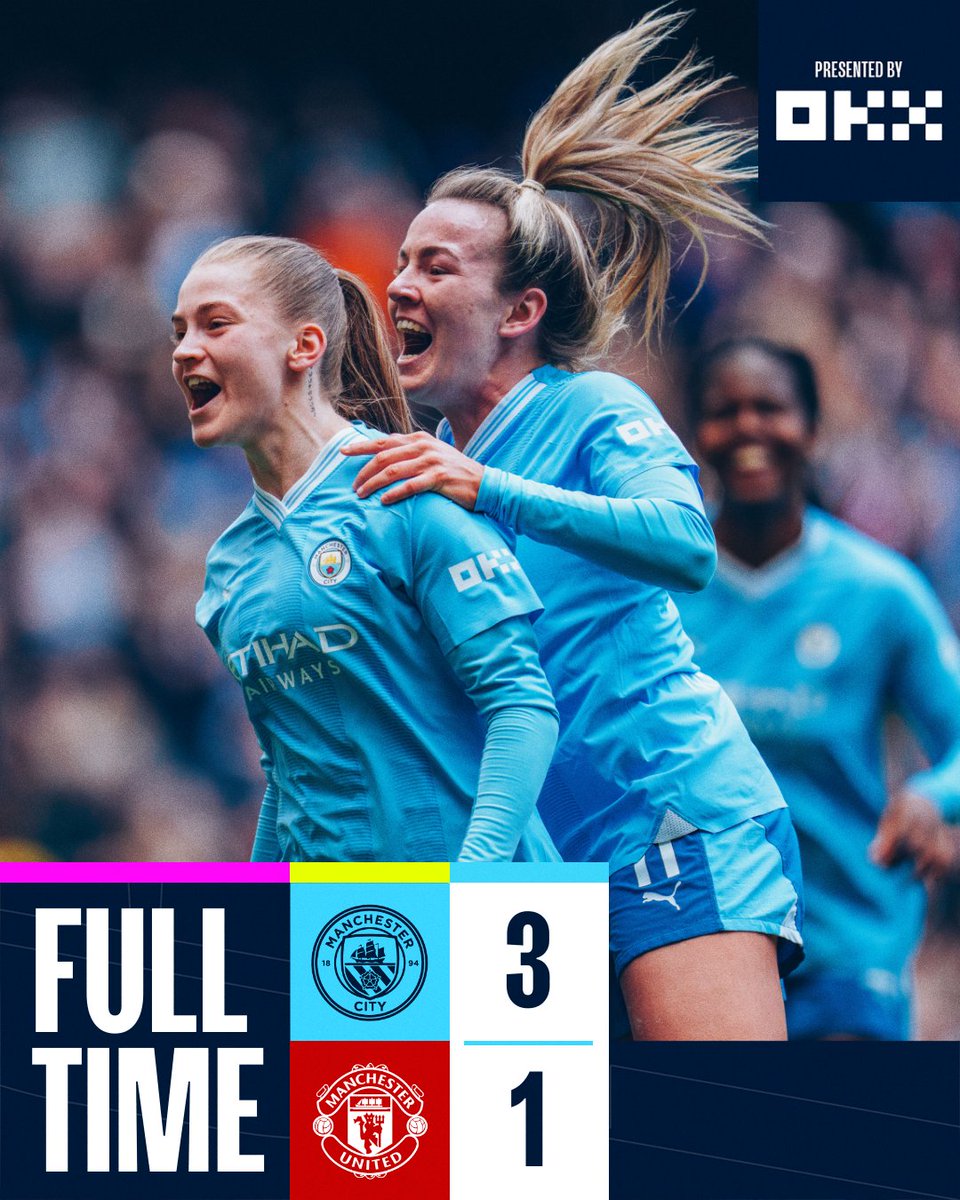 FULL-TIME | Derby day victory! 🔥🩵

🩵 3-1 🔴 #ManCity | <a href="/okx/">OKX</a>