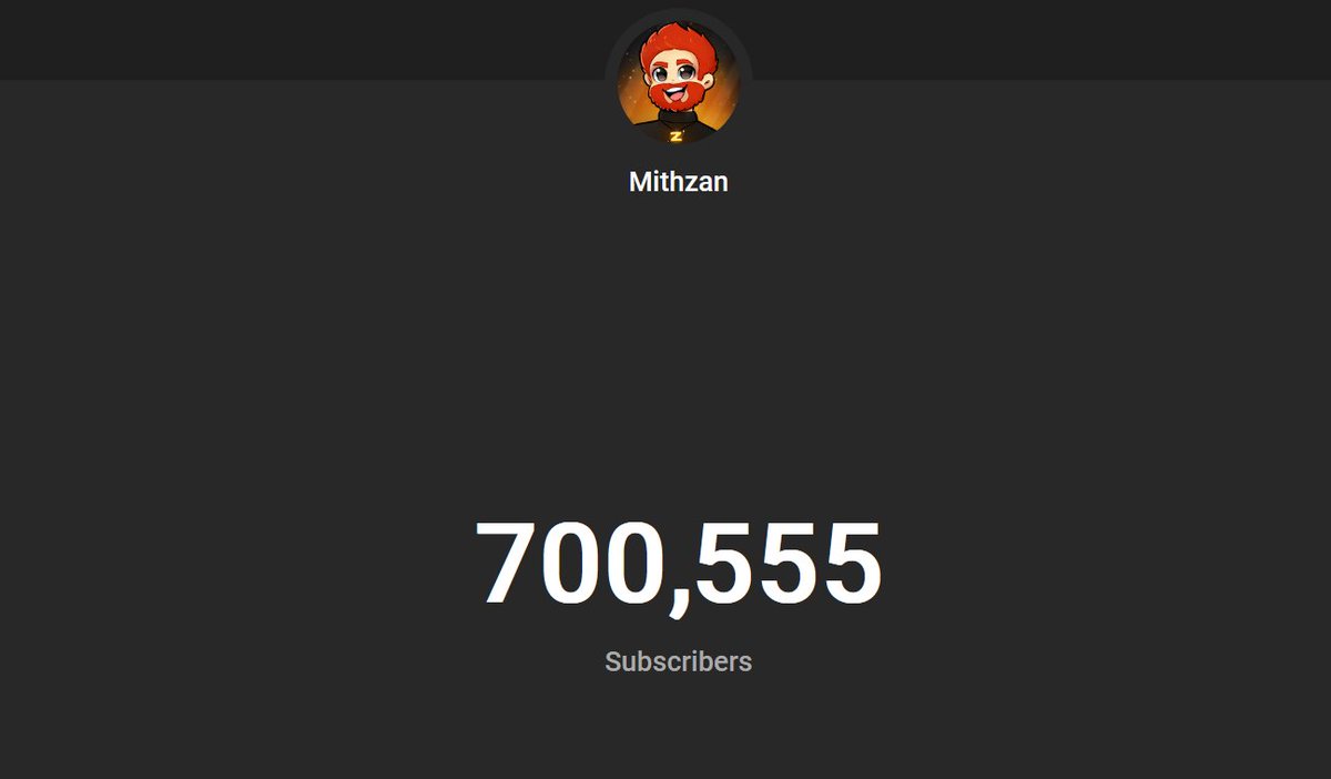 Mithzan's tweet photo. I fell asleep last night and missed the photo but yaayyy, 700,000!!!  We still goin' bb!!  Along with all the original people I thanked I also wanna include @Seigi_VA @X33N @PjonkGoose and @Daresiel !!  Filmin' and gaming with all of yall recently has been an absolute blast! https://t.co/vM1W7npW6i