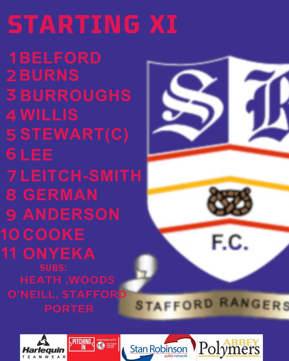 Your Rangers line-up for todays game