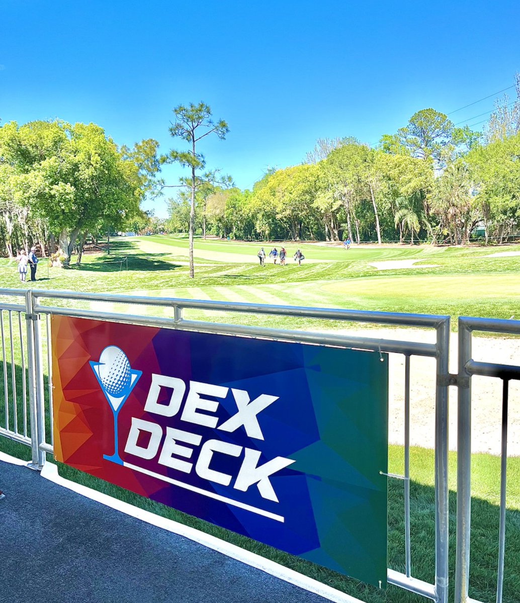 We found the views you’re searching for! Upgrade your ticket to the @deximaging DECK at the 10th tee info booth. Upgrades based on availability.