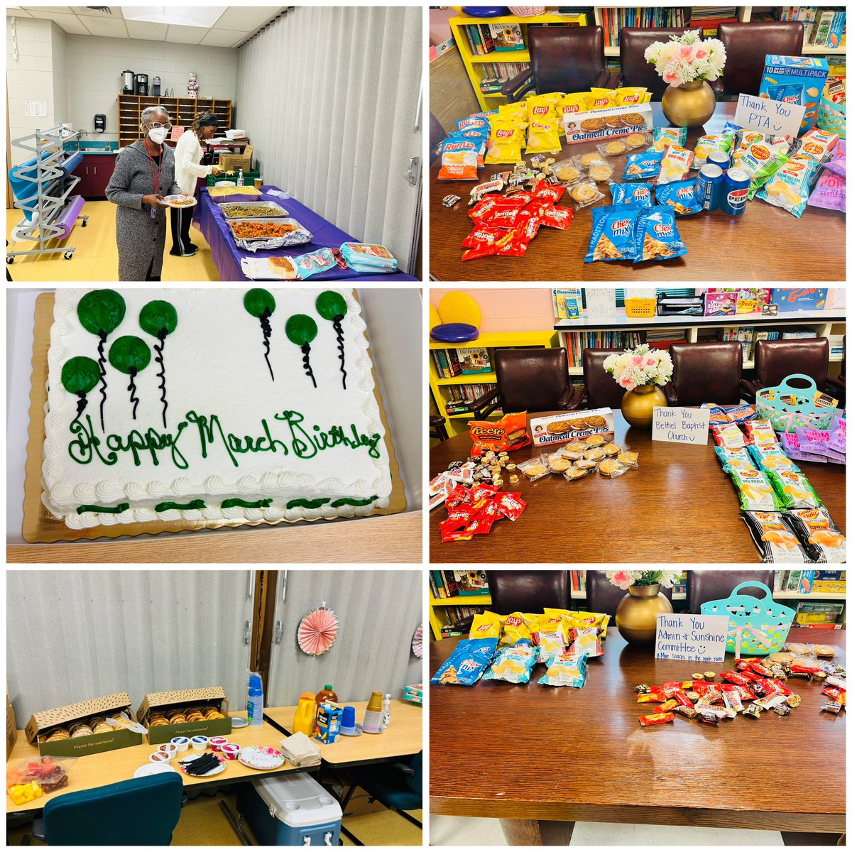 Our PGES teachers are ROCKING out ACAP state testing!! What a great time to set up snacks and lunch for faculty and staff. We are so PROUD of PGES teachers and staff! Thanks to the PTA, Admin, Bethel Baptist, and the Sunshine Committee for your help.