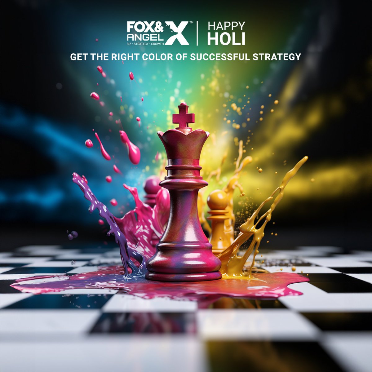 foxnangel's tweet photo. Get The Right Color Of Successful Strategy
Team Fox&Angel Wishes You A Very Happy & Colorful Holi
#HappyHoli #Holi #HoliVibes #HoliFestival #FestivalVibes #Happiness #Celebration #FestivalOfColors #ColorfulHoli #Holi2024 #IndianFestival #BusinessExpansion #FoXvantage #FoxnAngel https://t.co/TZ9z94lxgy