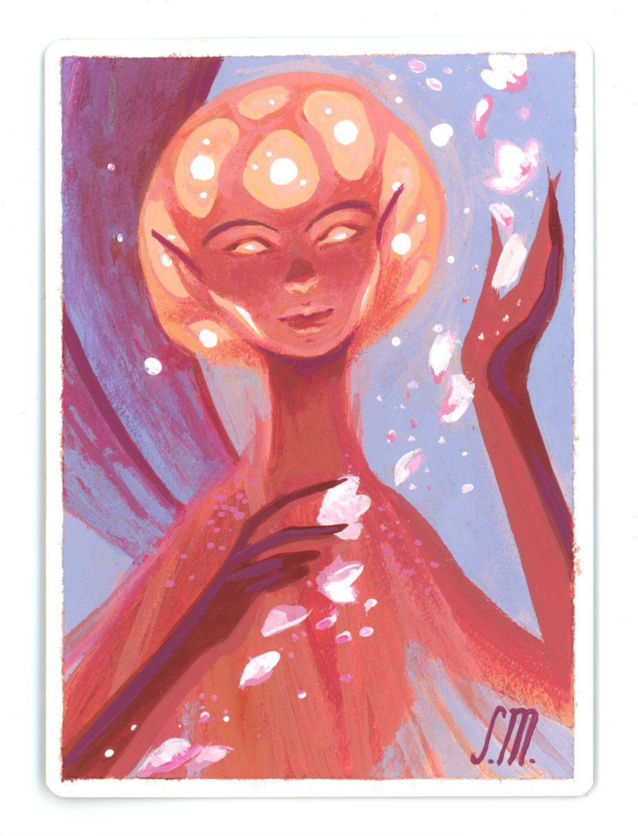 「Another fae painted on an artist proof  」|Serena Malyon 🌞🌛のイラスト