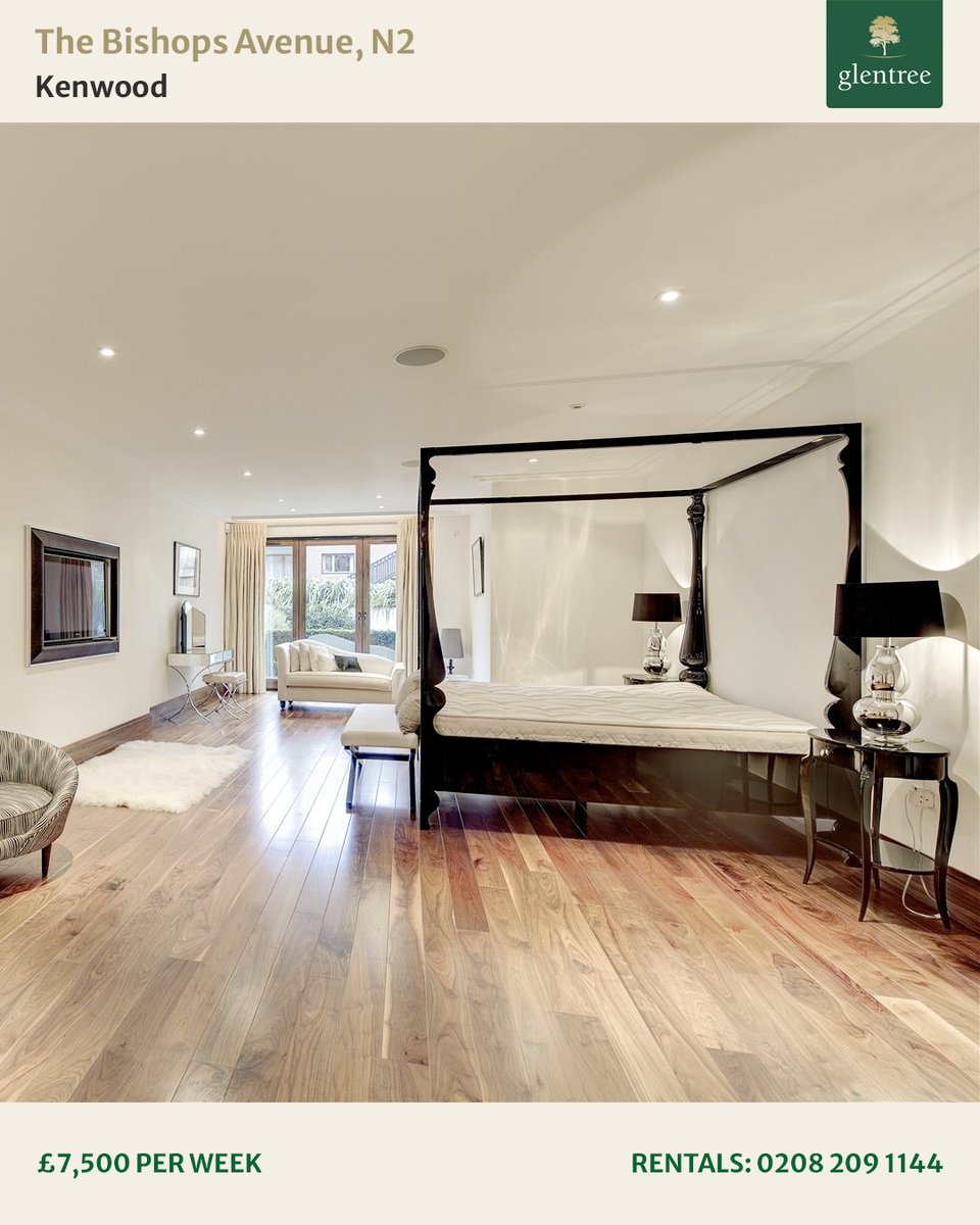 RENTALS; The proportions of this fantastically appointed 5,000 sq ft apartment are truly impressive.

📍 The Bishops Avenue, N2⁠
🛌 4 bedrooms⁠
🔒 24 hr concierge/security⁠
🚗 Underground parking⁠
💷 £7,500⁠ per week
📞 0208 209 1144
⁠
#TheBishopsAvenue #LuxuryRental