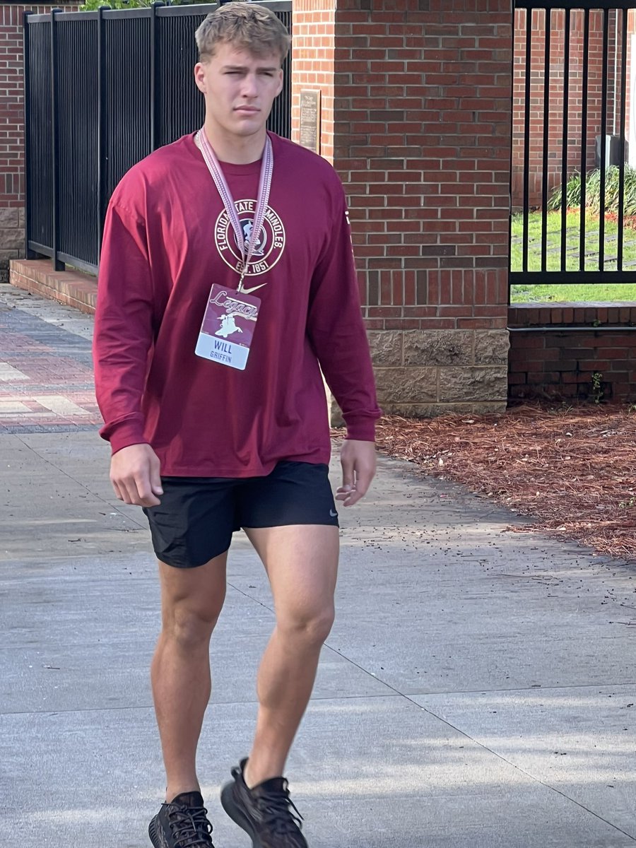 2026 QB Will Griffin (@w_griffin11) is one of the most highly-rated rising juniors in the country. He’s in Tallahassee today. #Noles