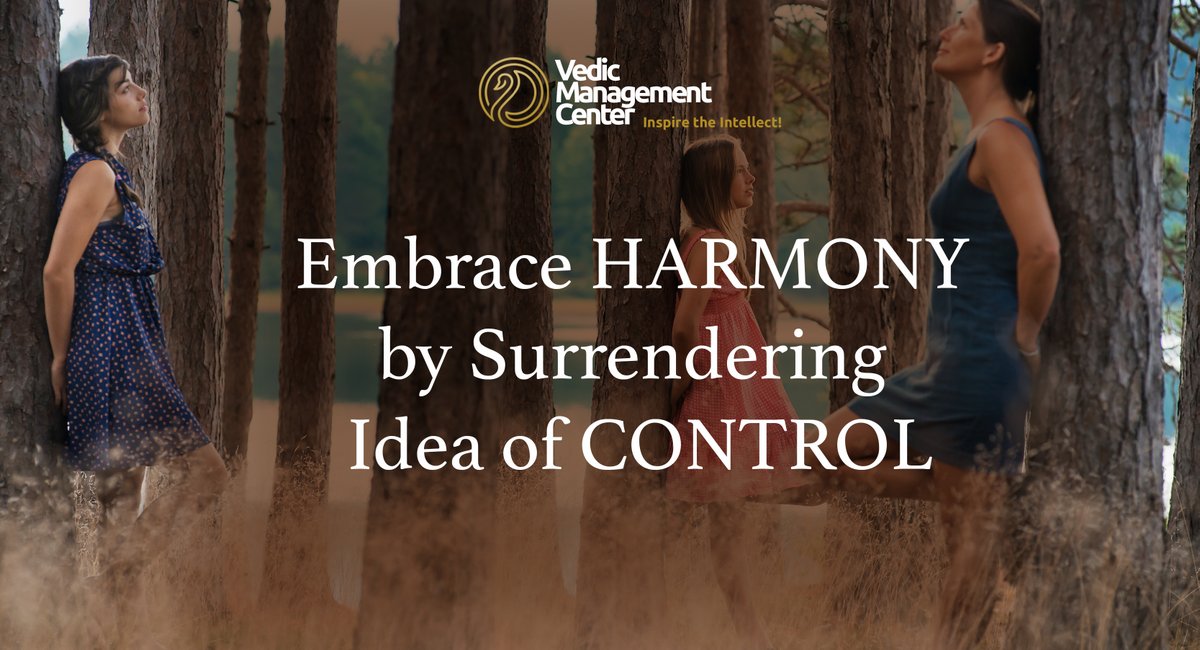 In life, fear often drives us to seek control, but this quest can lead to chaos. Embrace harmony by surrendering the illusion of control. Let go of dominance and work with life's flow. 

Read more>> vedic-management.com/embrace-harmon…

🌿 #EmbraceHarmony #ReleaseControl #FindBalance…