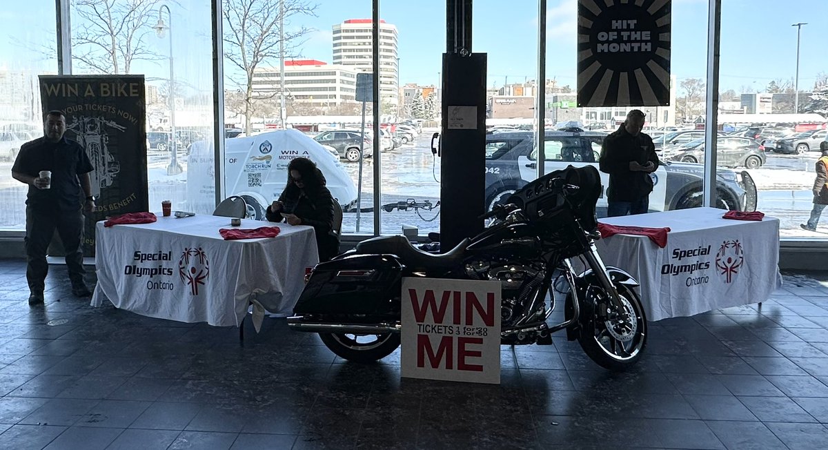 We are in Loblaws at 380 The East Mall with the Special Olympics Harley Raffle bike today. You probably need groceries anyway so why not pop by here and grab your tickets to support Special Olympics and maybe win the bike! HarleyRaffle.ca