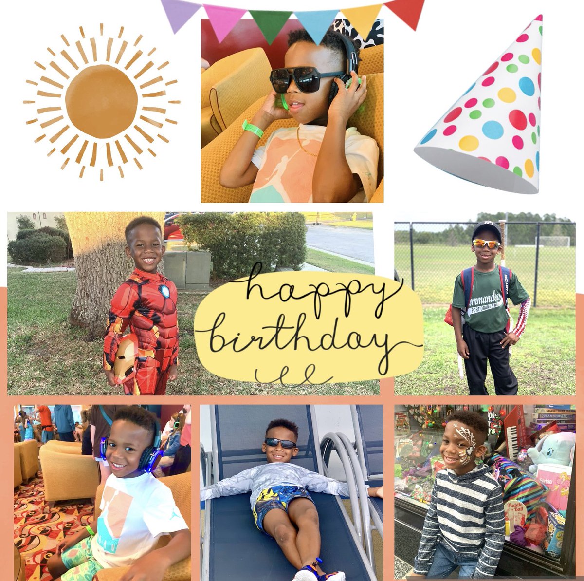 To the 𝗇𝖾𝗐𝖾𝗌𝗍 & 𝘤𝘰𝘰𝘭𝘦𝘴𝘵 7️⃣ year old we know, #HAPPYBIRTHDAY!!! #TristanJames you truly are the sunlight of our lives. To know you is to love you, and to be loved by you is a gift from above. Thank you, God, for our sonshine ☀️😎😍
