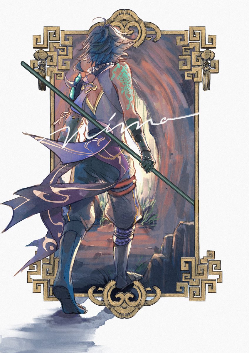 モナ(原神) 「visitez leur mondeGNSNキャラと額縁をテーマにした作品集です」|nima𓅪5/3超神の叡智のイラスト