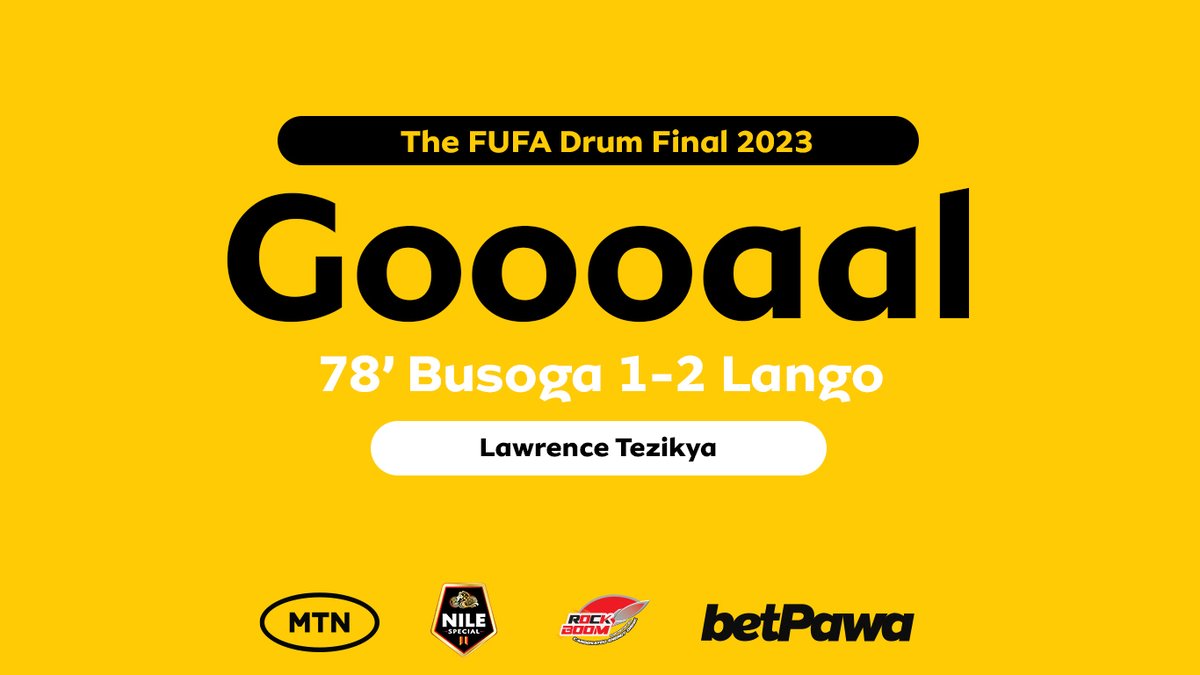 Lawrence Tezikya scores for Busoga Province. 78' Busoga Province 1-2 Lango province #FUFADrumFinal2023 | #CelebratingOurAncestry