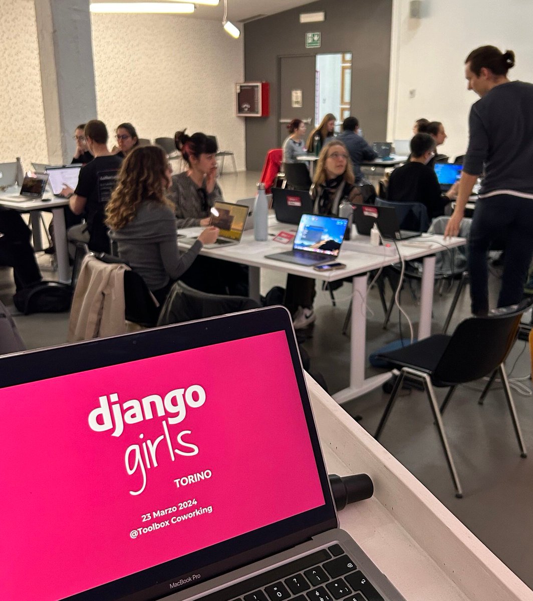 djangogirlsIT's tweet image. 🔥 Al via Django Girls Torino! Una giornata dedicata a scoprire la programmazione con Django e Python, del networking e della condivisione di esperienze da parte di chi già vive l'ambiente tech 👩💻
Grazie ai co-organizer @PythonTorino e alla splendida location @tlbxcoworking! 💘