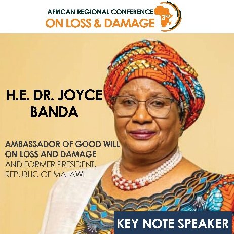 Grateful to H.E @DrJoyceBanda for gracing the 3rd #AfricanRegionaldialogue on #Lossanddamage; for championing #lossanddamage on behalf of African people & being the voice on #ClimateJustice for vulnerable people @cisonecc_malawi @PACJA1 @CAREClimate @ActionAid @trocaire @sciaf