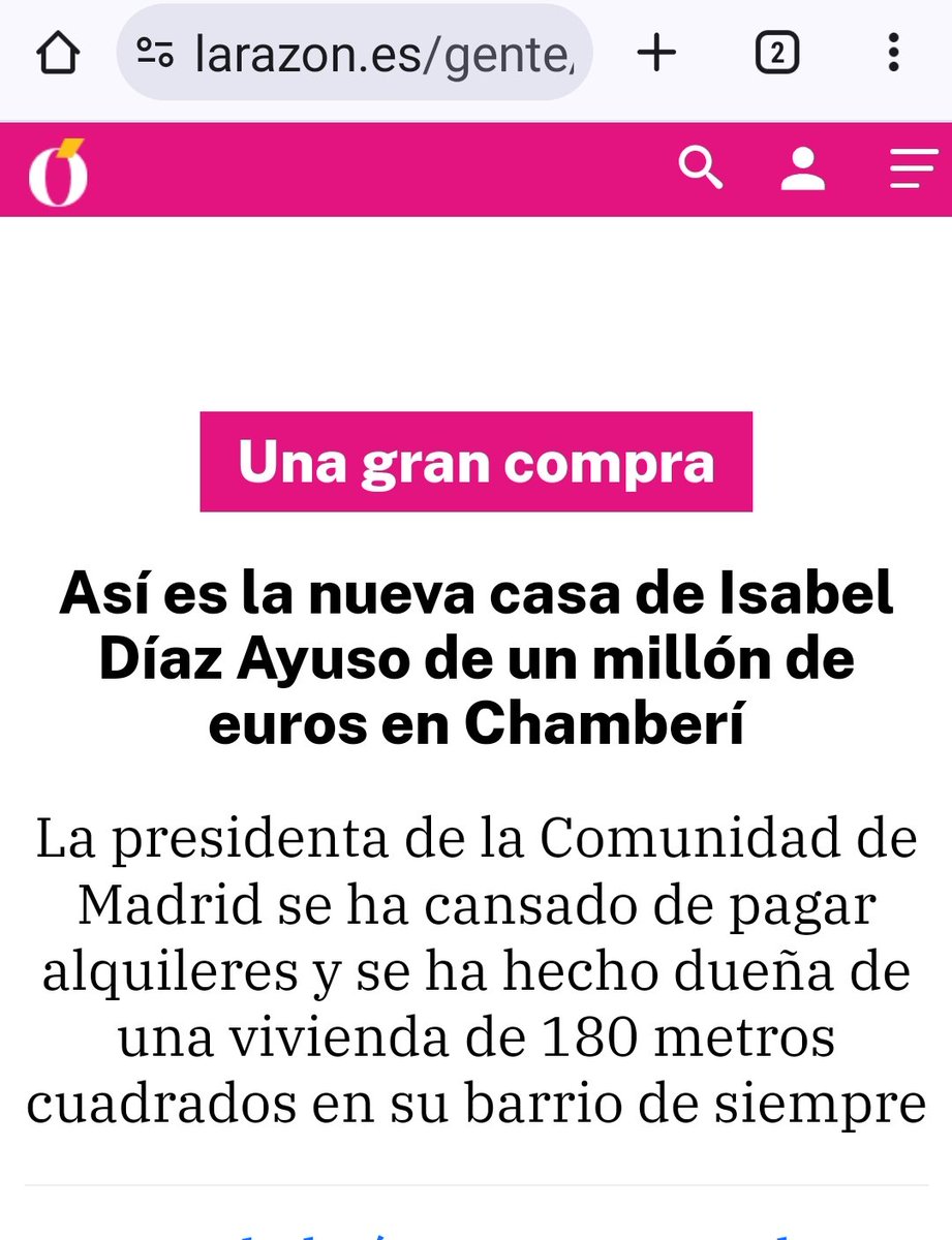 <a href="/Alvarezcarv/">Jose A</a> <a href="/JosPastr/">Pastrana</a> Hace meses La Razón, su diario de cabecera, se hacía eco de, según ellos, unas declaraciones de Ayuso...
Cuidadín, cuidadín...