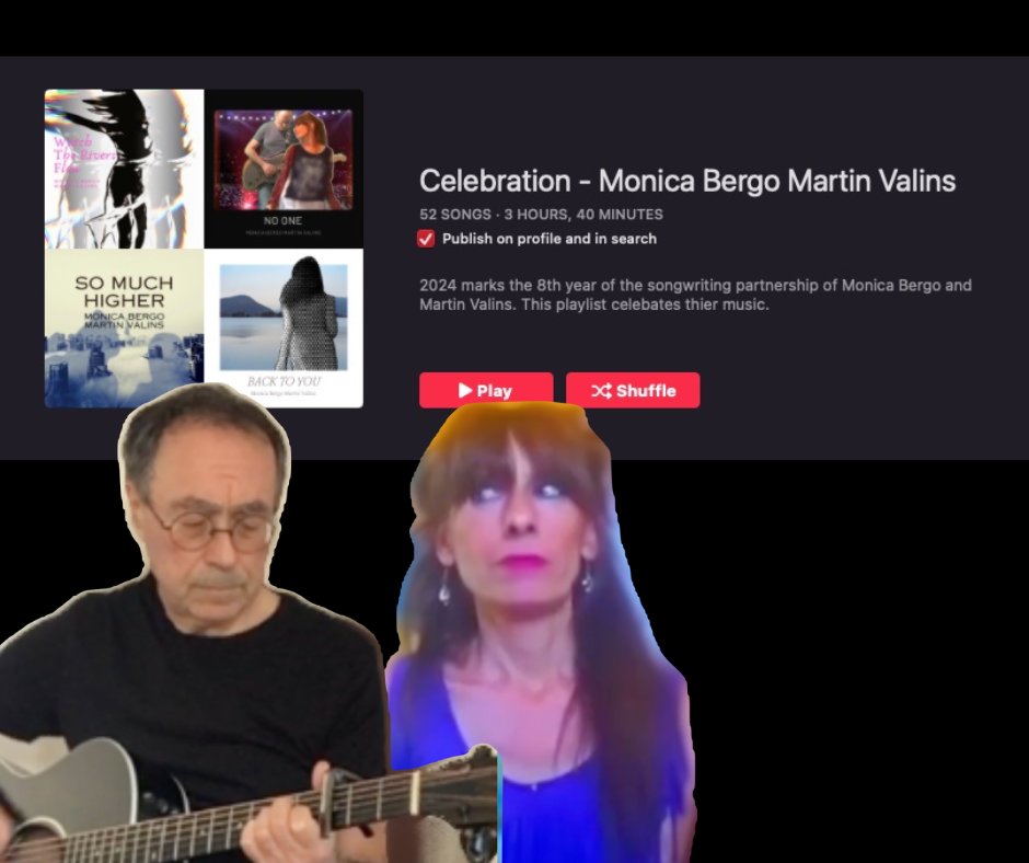 The Anglo Italian dream pop duo Monica Bergo & Martin Valins celebrate 8 years of songwriting and recording. music.apple.com/us/playlist/ce…