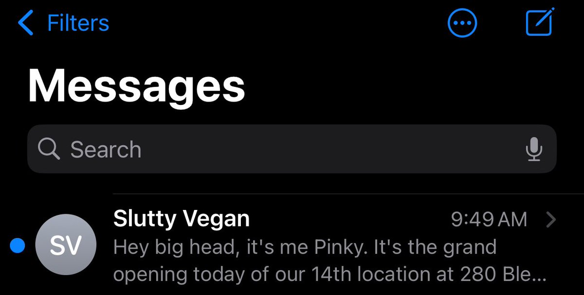 “Hey Big Head” I love receiving text messages from @SluttyVeganATL. I know it’s mass marketing, but it feels so personal. Good luck today @pinky907 ❤️🌱