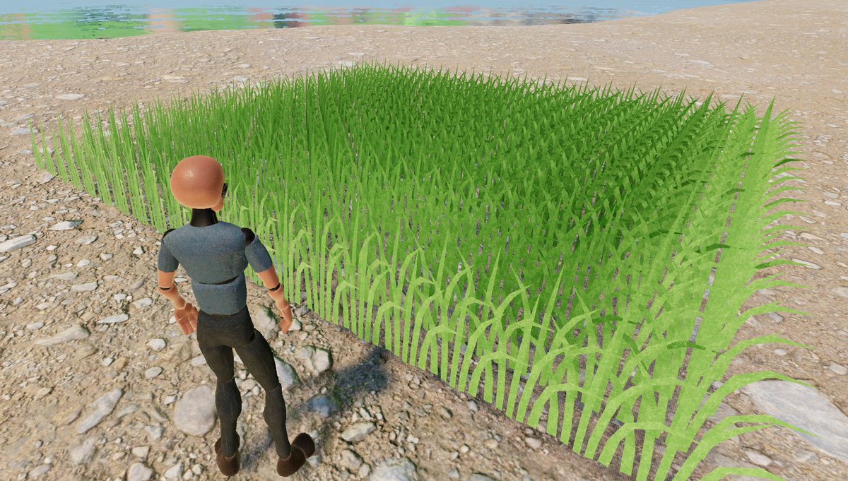 Making grass in the project I'm working in and ended up making myself nostalgic for Banaybanay's rice fields 😂