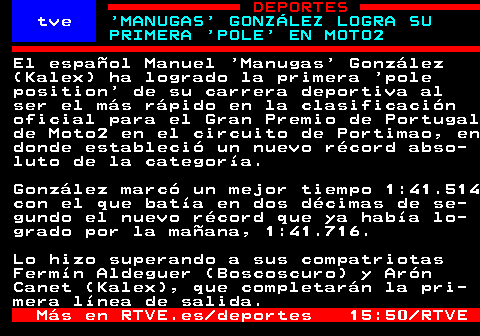 bit.ly/47rtmhz

RUEDA ESTRENA POLE CON RÉCORD EN MOTO3

#AntonioRueda #Moto3 #GranPremioPortugal #MundialMotociclismo #Portimao #PolePosition
⌚ 15:55