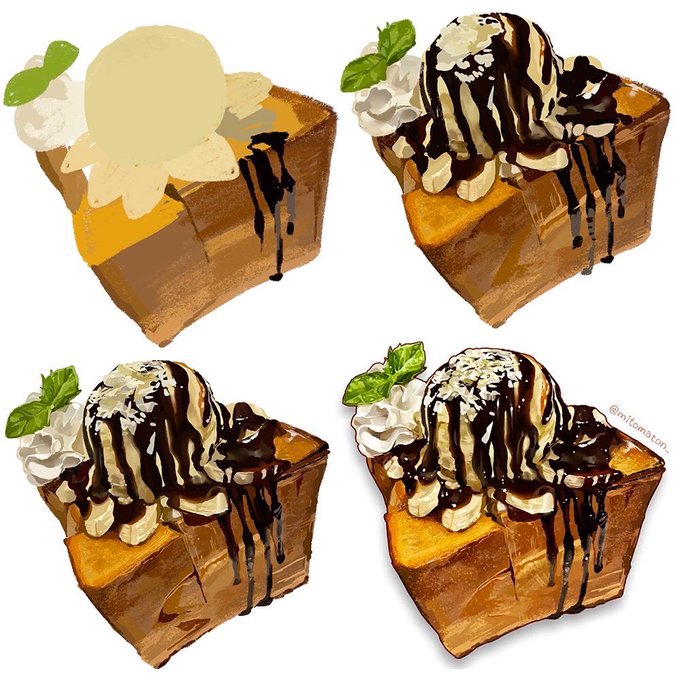 「dessert white background」 illustration images(Latest)