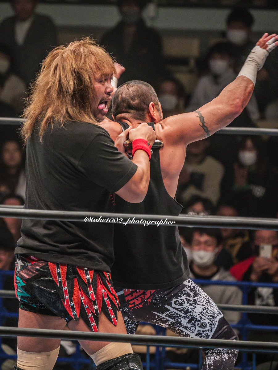 2023.3.20NJPWアオーレ長岡 内藤哲也選手 EVIL選手 「へっへっへ