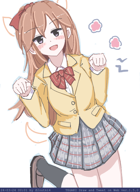 「brown hair paw pose」 illustration images(Latest)