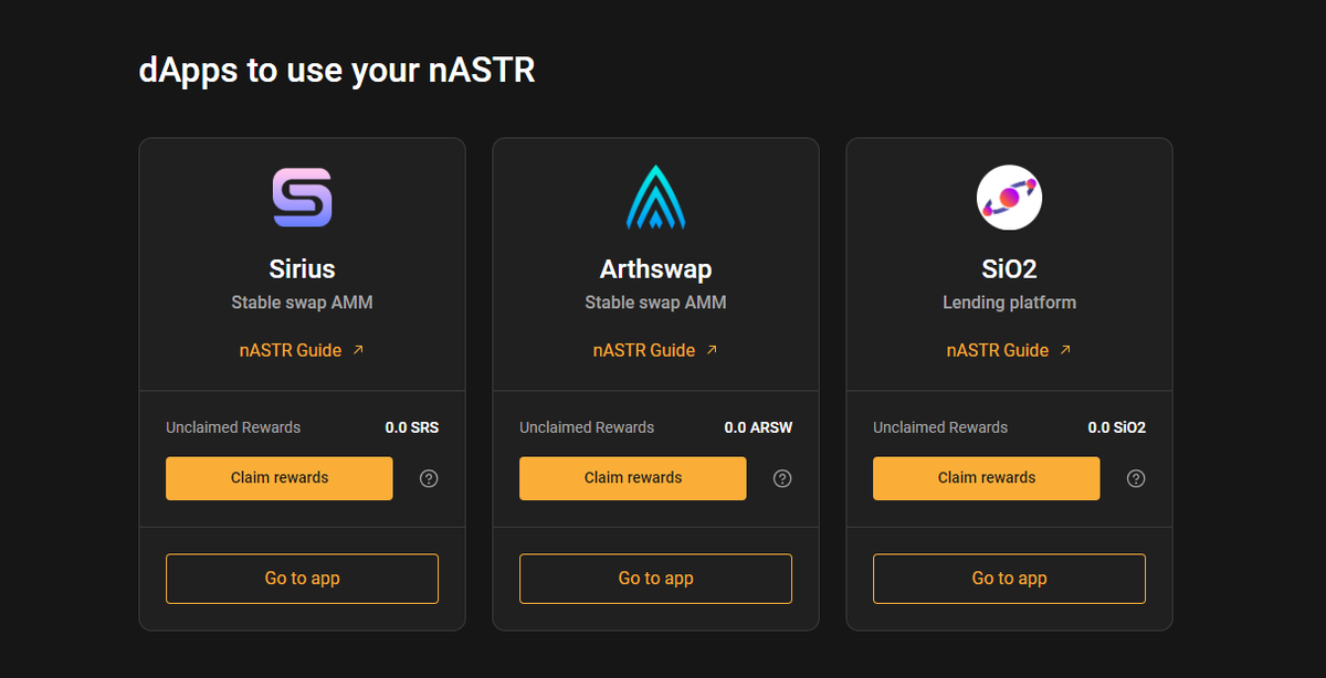 You can FARM tokens with nASTR, Provide Liquidity to @arthswap or @Sirius_Finance with your nASTR and EARN additional rewards! There you have it - 2 ways to Stake on Algem PLUS 1 way to earn even more rewards! Hope you enjoyed: How to stake with Algem. Keep Calm #LiquidStake