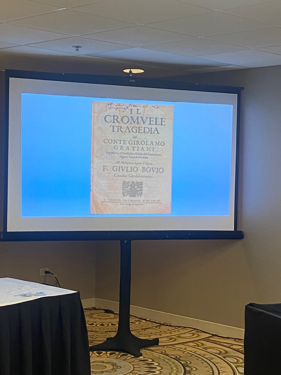 @stefanovil is now presenting a fascinating paper on “London, Florence, Europe: Amerigo Salvetti and the Early Modern Information Exchange between England and Italy” #RSA24 #RenSA24 @twitterstorians @_EMoDiR_